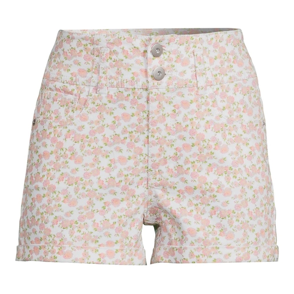 No Boundaries Juniors' Corset Shorts - adorable floral pattern - only worn once!